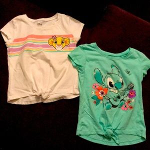 Toddler tie front T-shirts